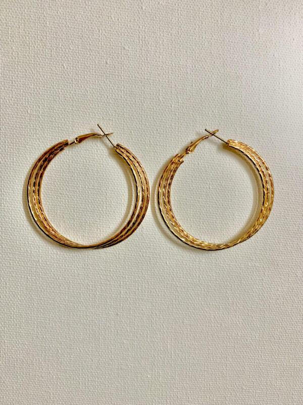 Stylish Office Wear Golden Earrings for Women